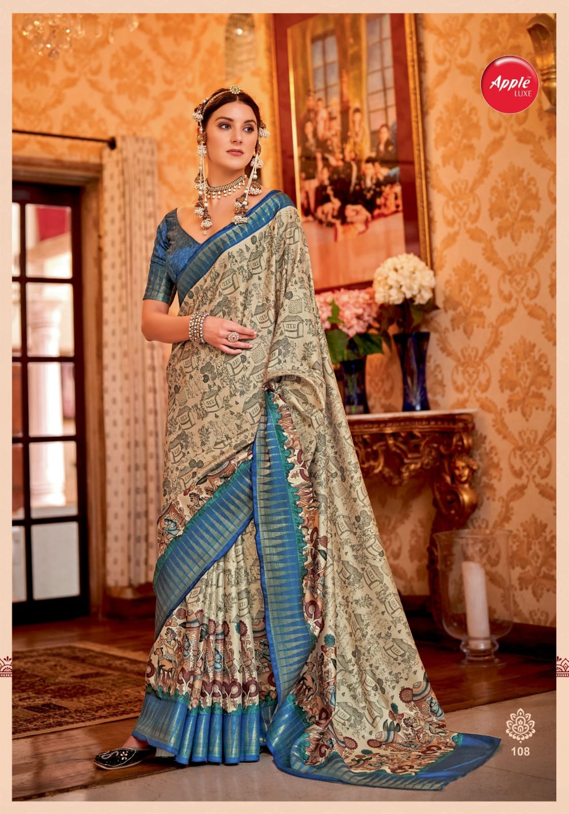 Morpankh By Apple Manipuri Temple Patta Designer Sarees Wholesale Price In Surat